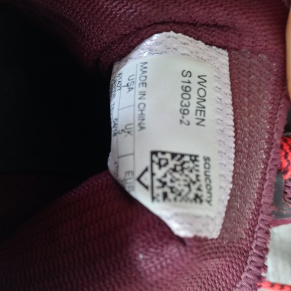 Saucony Carrera XC 3 Flat Women's Track Running Shoes Berry Viz Red Size 7 - Picture 5 of 5